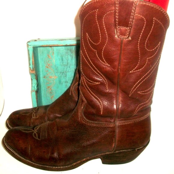 Vintage 1977 Stewart Boot Co Tucson, Az Handmade Western Boots 13D $1200 READ! - Picture 1 of 12